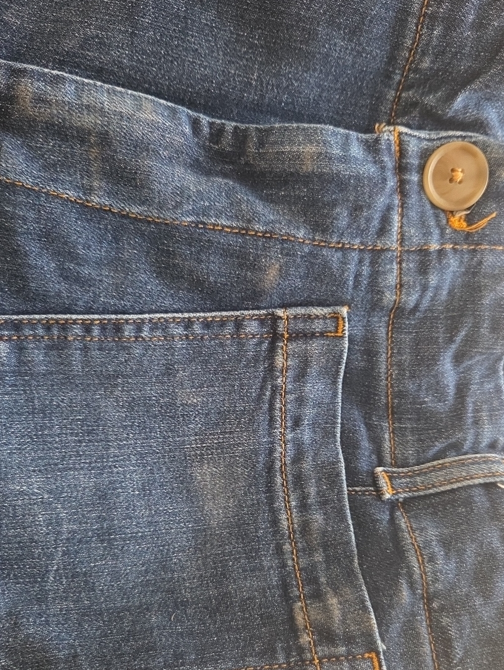 Anthropologie Dark Blue Wide-Leg Denim Jeans (fit approx 32) - Picture 12 of 13